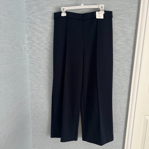 Marks & Spencer Pants - Marks & Spencer M&S Wide Leg Navy Pants Trousers, Size 12 Short (UK 16) NWT